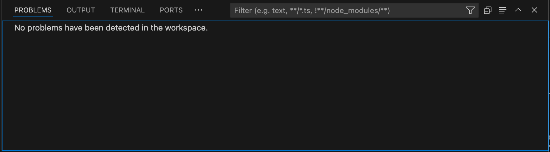 VSCode 问题窗格显示诊断信息